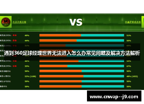 遇到360足球经理世界无法进入怎么办常见问题及解决方法解析